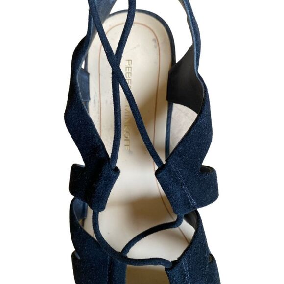 Rebecca Minkoff Women's Gladiator Lace Up Sandals 7 Black Suede Greyson Ghillie - Picture 7 of 16